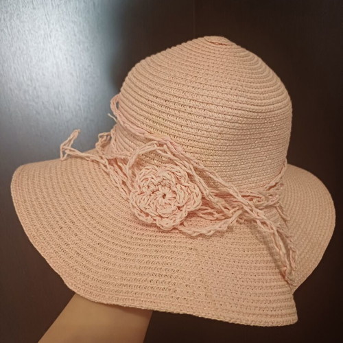 Hat pink new, one size