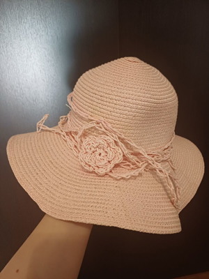 Hat pink new, one size