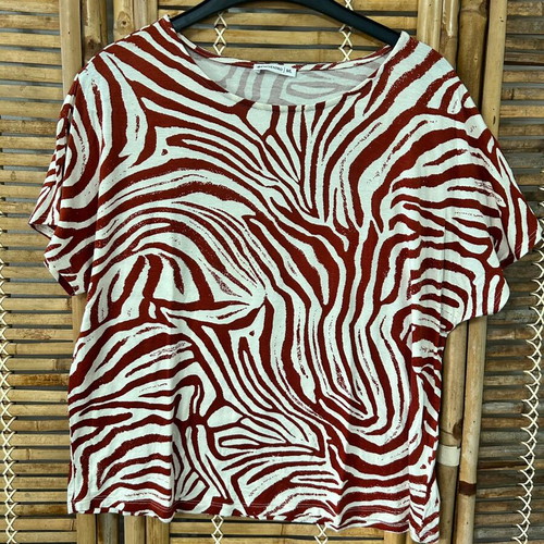 Encuentro Abstract Print T-Shirt, size M/L