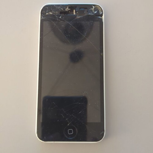 iPhone 5c used with broken screen and unknown functionality