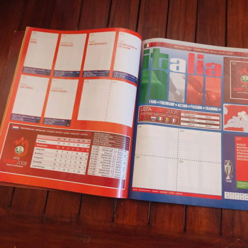 Άλμπουμ Panini Euro 2008 σαν καινούργιο, κενό χωρίς αυτοκόλλητα