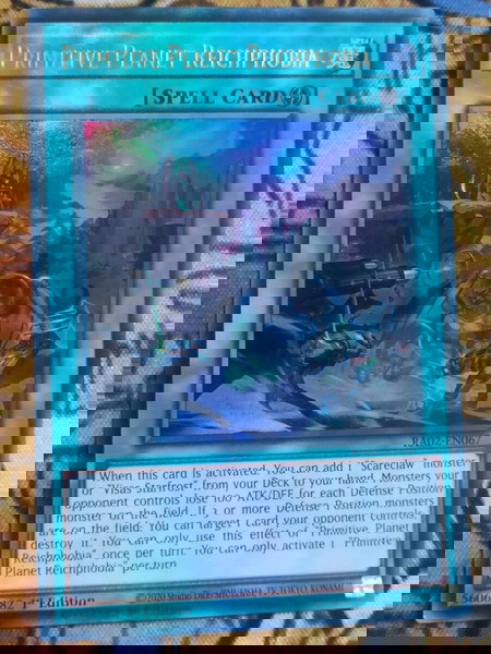 1) Primitive Planet Reichphobia (Ultra Rare, Yugioh)