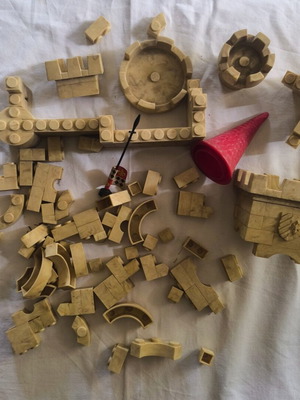 Exin Castillos Castle Building Blocks used, vintage 70s-80s spare parts