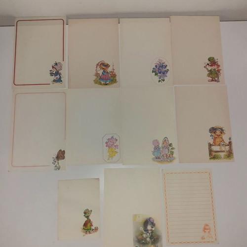 Correspondence sheets used from the 80s decade
