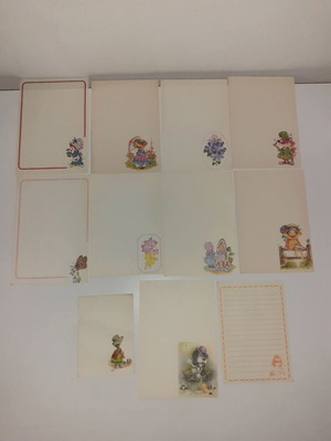 Correspondence sheets used from the 80s decade