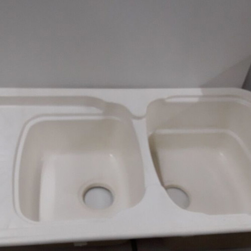 Karag Kitchen Sink Type 0,6/50 new, double basin with drainer