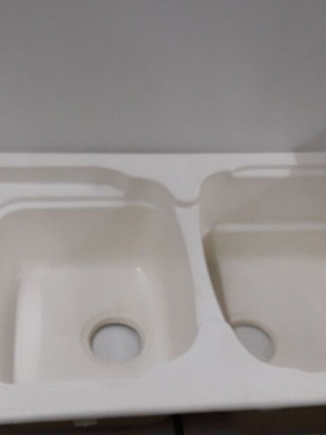 Karag Kitchen Sink Type 0,6/50 new, double basin with drainer