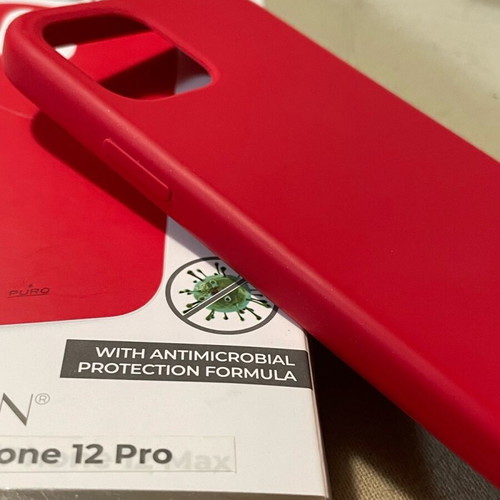 Puro Icon red case for iPhone 12/12 Pro like new