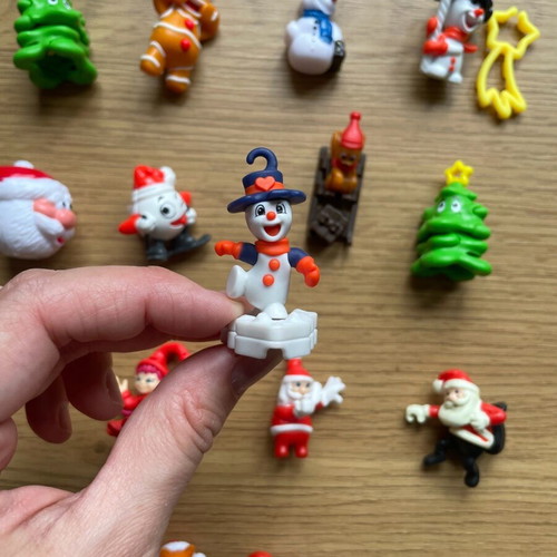 Kinder Surprise Christmas edition figures used, pack of 26