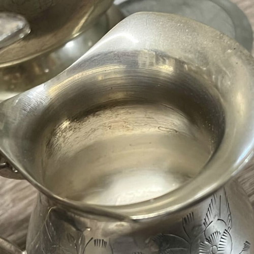 Tea set used, 24cm height