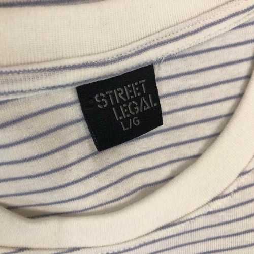 Street Legal T-shirt, size L, white and blue