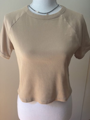 H&M Top Crop beige size L like new