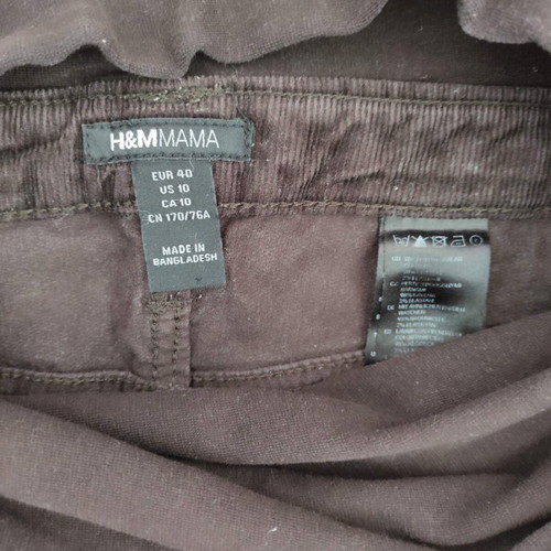 Maternity corduroy H&M like new, brown, size L