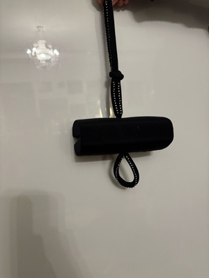 Black satin wrist bag with rhinestones like new