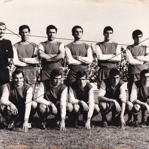 Iraklis Thessaloniki photo used, football team 18x23 cm