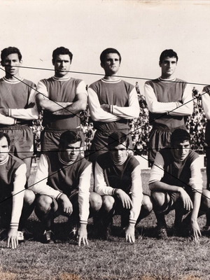 Iraklis Thessaloniki photo used, football team 18x23 cm