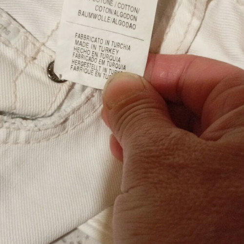 Calvin Klein Jeans white, like new men's pants S M 4XL