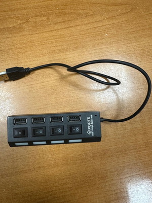 Usb hub with on off switch used