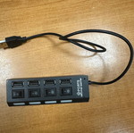 Usb hub with on off switch used