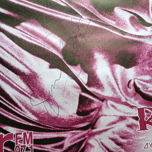 Siouxsie & The Banshees poster with autograph used