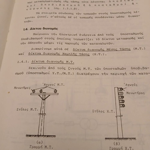 Electrical Installations book used, Greek