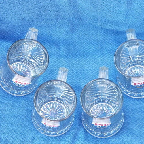 Pils Hellas glasses used, set of 4 pieces