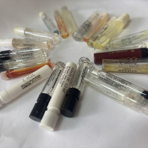 Perfume tester set used, assorted samples