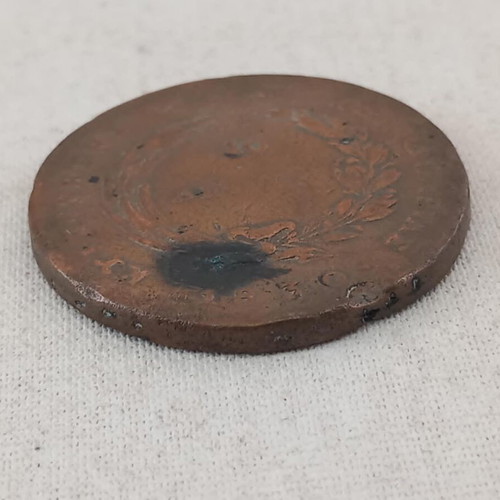 Kapodistrias 10 Lepta coin used, 1830, 15.3 grams