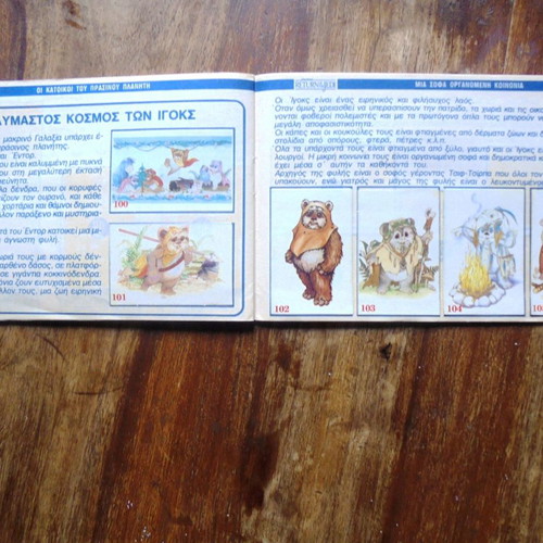 Star Wars The Return of the Jedi sticker album used 1984