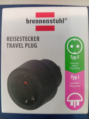 Travel plug adapter Greece to Australia/China