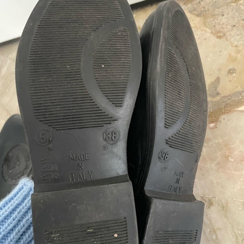 Armani Black Tall Rain Boots used, size 38