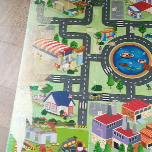 Children's floor puzzle used 9 pieces anti-slip Road Track