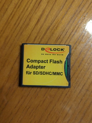 Compact Flash Adapter σαν καινούργιο από Delock για κάρτες SD