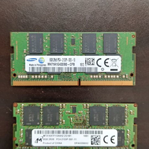 Laptop DDR4 Memory 2x8 GB 2133 MHz new