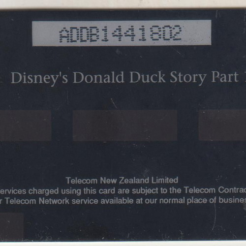 New Zealand Disney Donald Duck Soccer Phonecard, 11,850 print run