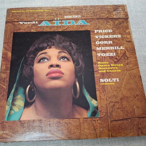 Verdi Aïda LP, Solti conducting Rome Opera House Orchestra and Chorus