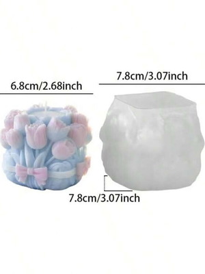Handmade silicone mold for candle tulips new