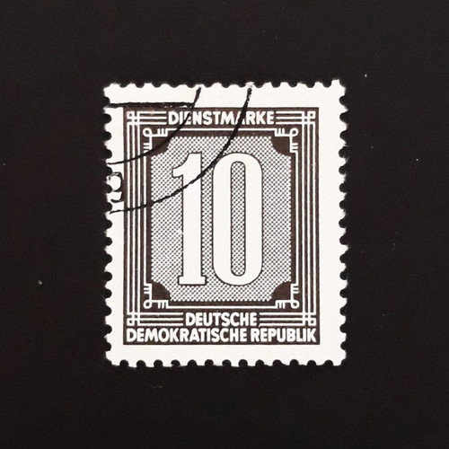 Germany DDR 1956 10 dienstmarke (1) γραμματόσημο like new