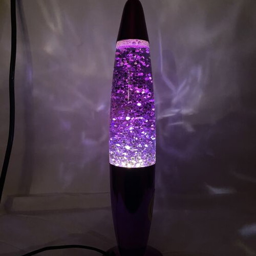 Lava Lamp Glitter Purple new with box