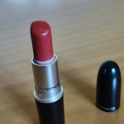 MAC Lustreglass Lipstick Lady Bug A57 like new, red