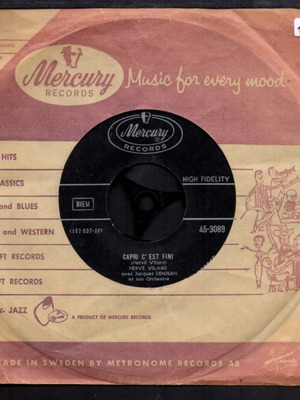 Vinyl 45 rpm Capri C' Est Fini Herve Vilard used
