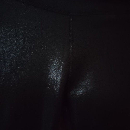 Lurex leggings M/L with golden shine like new, black