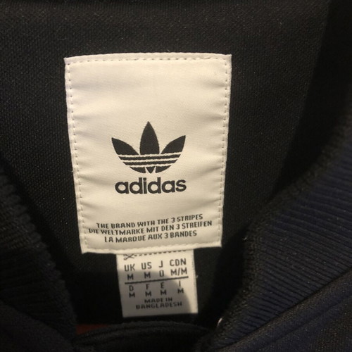 Adidas jacket like new, size M, black and white