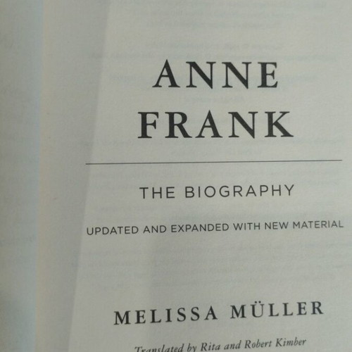 Anne Frank The Biography book like new, English