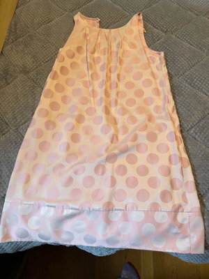 Satin Polka Dot Dress pastel pink, like new