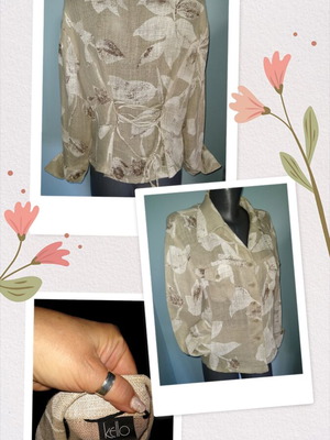 Kello linen jacket women's designer like new