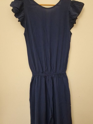 Regalinas one-piece jumpsuit blue size small like new
