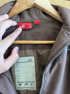 Puma jacket used, brown, size S