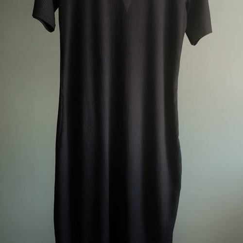 Midi rib dress Zara Trafaluc black like new, size M