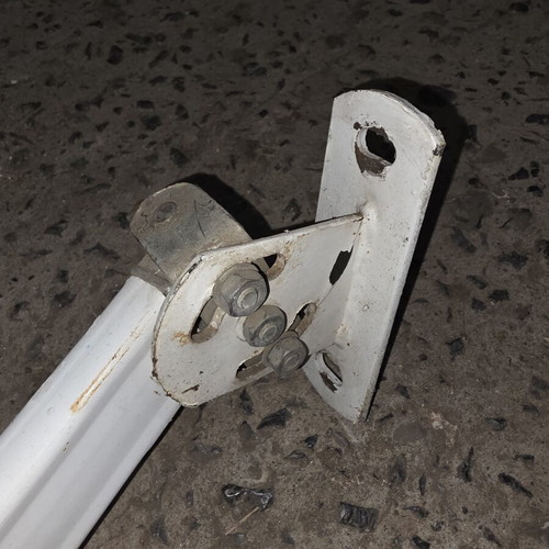 Aluminum balcony awning arms, like new, set of 2